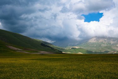 Campo Imperatore 'da bir manzara.