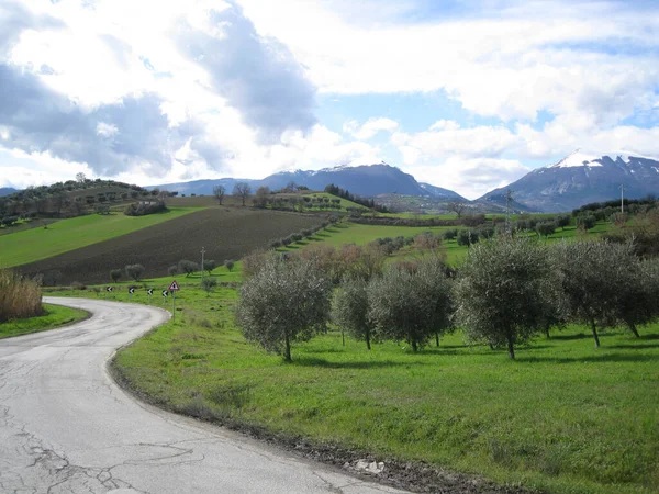 Monti Gemelli Marche Italien — Stockfoto