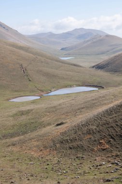 İtalya Abruzzo 'daki Campo Imperatore.