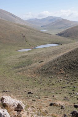 İtalya Abruzzo 'daki Campo Imperatore.