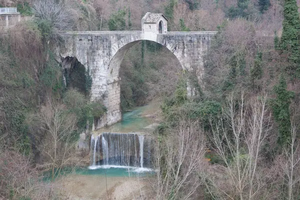 Γέφυρα Cecco Angiolieri Στο Ascoli Piceno — Φωτογραφία Αρχείου