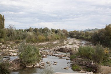 Abruzzo İtalya 'da Salinello deresi