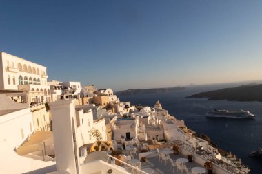 Yunanistan 'da Santorini manzarası