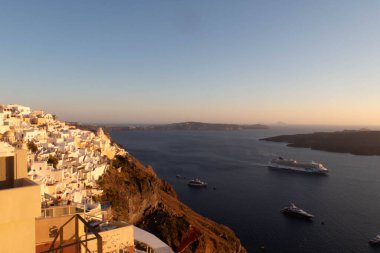 Yunanistan 'da Santorini manzarası