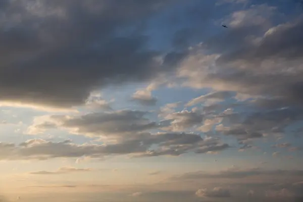Himlen Med Moln Solnedgången — Stockfoto