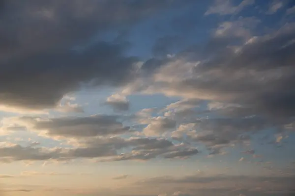 Himlen Med Moln Solnedgången — Stockfoto