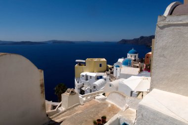 Yunanistan 'da Santorini manzarası