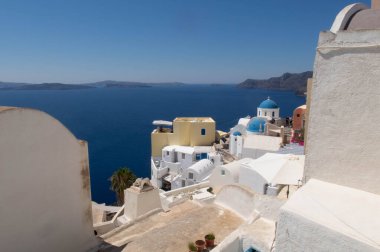 Yunanistan 'da Santorini manzarası