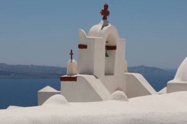 Yunanistan 'da Santorini manzarası