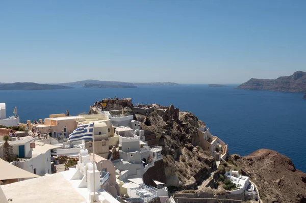 Uitzicht Santorini Griekenland — Stockfoto