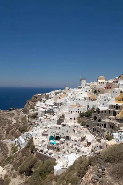 Θέα Της Σαντορίνης Στην Ελλάδα — Φωτογραφία Αρχείου