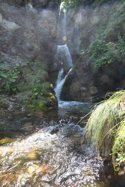 Waterfall Rio Arno Prati Tivo — Stock Photo, Image