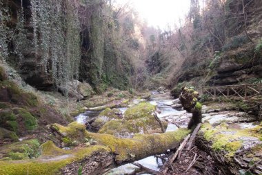 Abruzzo İtalya 'daki Orfento Vadisi