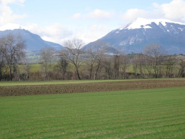 Monti Gemelli dağları Abruzzo 'dan vuruldu