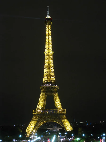 stock image Tour Eifel shot during the night