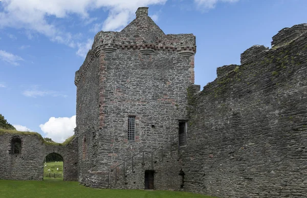 Skipness Kintyre Scotland August 6Th 2023 Skipness Castle Ruins Blue — Stock Photo, Image