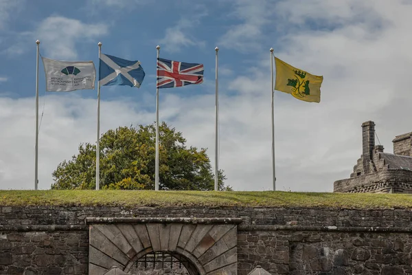 Stirling Scotland United Kingdom August 19Th 2023 Flags Flying Historic — Stock Photo, Image