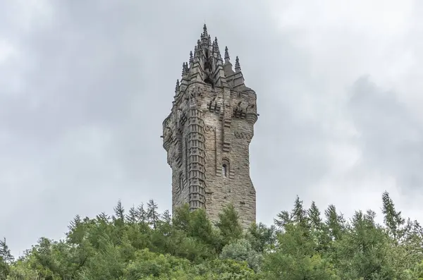 Stirling Escócia Reino Unido Agosto 2023 Olhando Para Cima Monumento — Fotografia de Stock