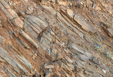 İspanya 'nın eşsiz topraklarında farklı renklerde katmanlar var.