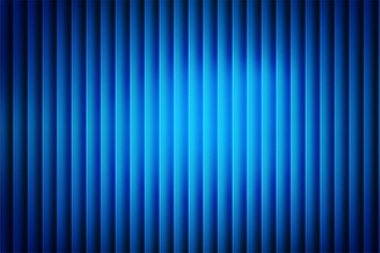 A striking blue abstract background featuring vertical stripes and a central light source, creating a dynamic and modern visual. Perfect for various design projects.