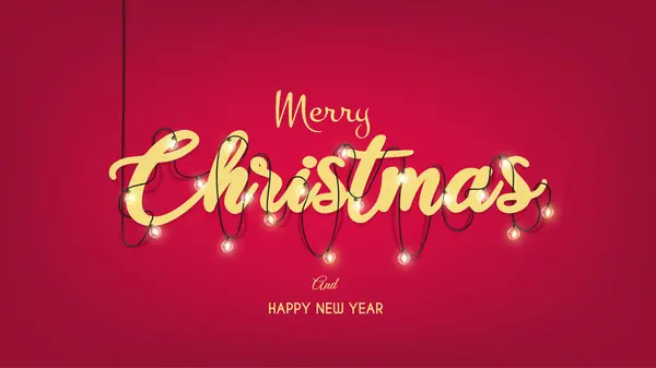 Happy New Year Merry Christmas New Year Background Stock Illustration