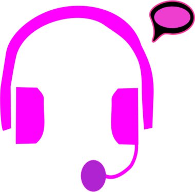 Kulaklık. Web simgesi vektör illüstrasyonu