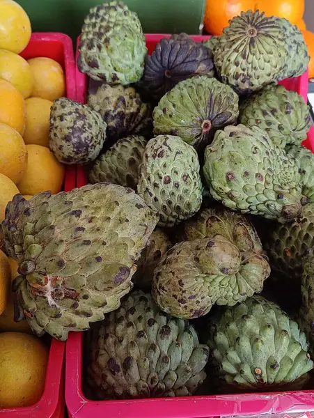 fresh and organic pineapple in basket  Fruit conde