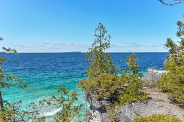 Beautiful landscape of Georgian bay in Bruce Peninsula national park neat Tobermory village in Ontario province, Canada