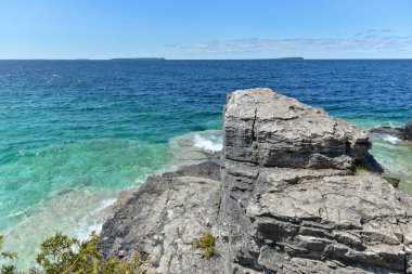 Beautiful landscape of Georgian bay in Bruce Peninsula national park neat Tobermory village in Ontario province, Canada
