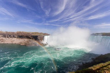 Niagara Falls adlı yaz zaman Kanada tarafında görüntülemek