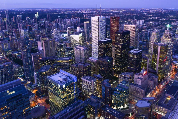Toronto Canada Oktober 2019 Visa Centrala Toronto Solnedgången Bild Tagen — Stockfoto
