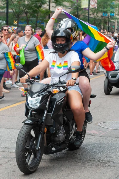 Toronto Canada Giugno 2022 Partecipanti Alla Parata Annuale Del Pride — Foto Stock
