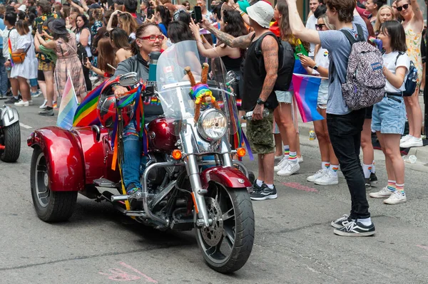 Toronto Kanada Június 2022 Résztvevők 2022 Pride Parade Pride Hónap — Stock Fotó
