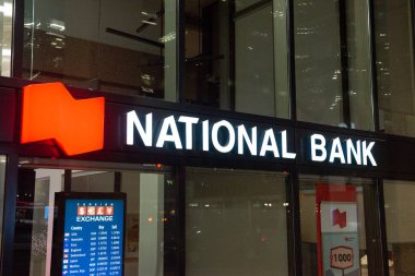 Toronto, ON, Kanada - 30 Ağustos 2023: Kanada Ulusal Bankası logosu