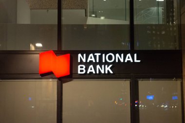 Toronto, ON, Kanada - 30 Ağustos 2023: Kanada Ulusal Bankası logosu