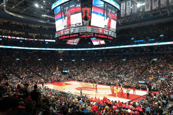 Торонто Канада Грудня 2022 Року Загальний Вигляд Scotiabank Arena Під Стокове Зображення