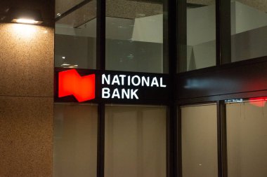 Toronto, ON, Kanada - 30 Ağustos 2023: Kanada Ulusal Bankası logosu