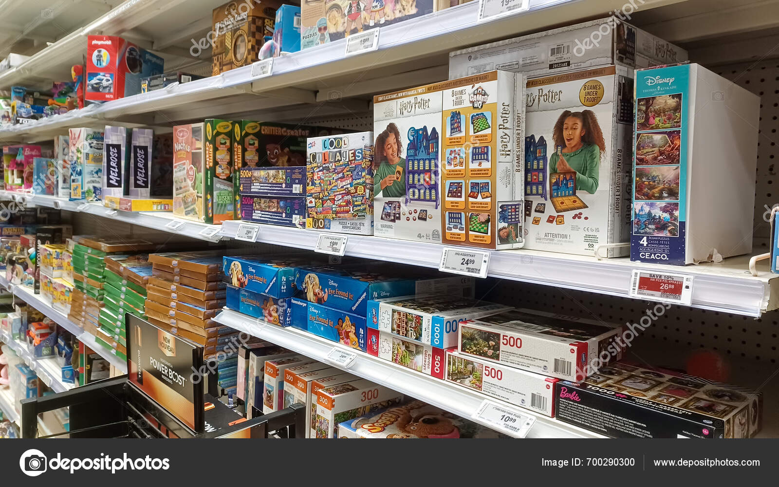 Toronto Canada February 2024 View Shelves Toys Canadian Tire Store