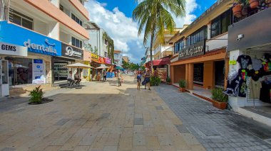 Playa del Carmen, Riviera Maya, Meksika - 15 Kasım 2023: Playa del Carmen 'deki 5.