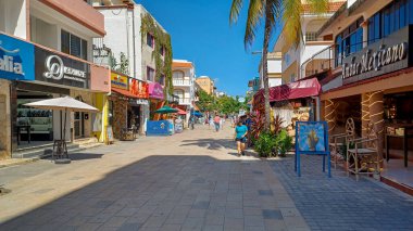 Playa del Carmen, Riviera Maya, Meksika - 15 Kasım 2023: Playa del Carmen 'deki 5.