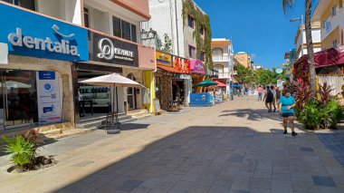 Playa del Carmen, Riviera Maya, Meksika - 15 Kasım 2023: Playa del Carmen 'deki 5.