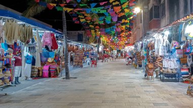 Playa del Carmen, Riviera Maya, Meksika - 15 Kasım 2023: Playa del Carmen 'deki 5.