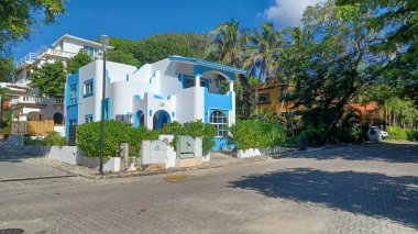 Playa del Carmen, Quintana Roo, Meksika - 20 Kasım 2023 Meksika 'da özel bir evde