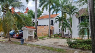 Playa del Carmen, Quintana Roo, Meksika - 20 Kasım 2023 Meksika 'da özel bir evde