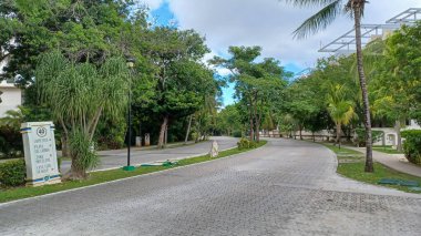 Playa del Carmen, Quintana Roo, Meksika - 20 Kasım 2023 Meksika 'da özel bir evde