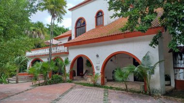 Playa del Carmen, Quintana Roo, Meksika - 20 Kasım 2023 Meksika 'da özel bir evde