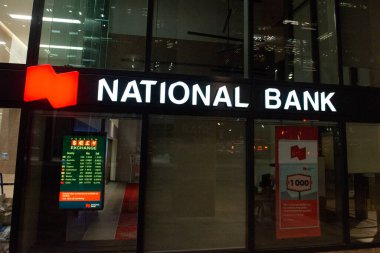 Toronto, ON, Kanada - 30 Ağustos 2023: Kanada Ulusal Bankası logosu