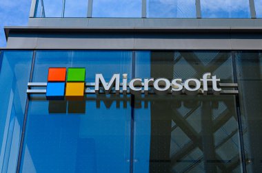 Toronto, ON, Kanada - 10 Eylül 2023: Microsoft Şirketi 'nin logosu