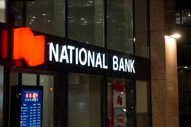 Toronto, ON, Kanada - 30 Ağustos 2023: Kanada Ulusal Bankası logosu