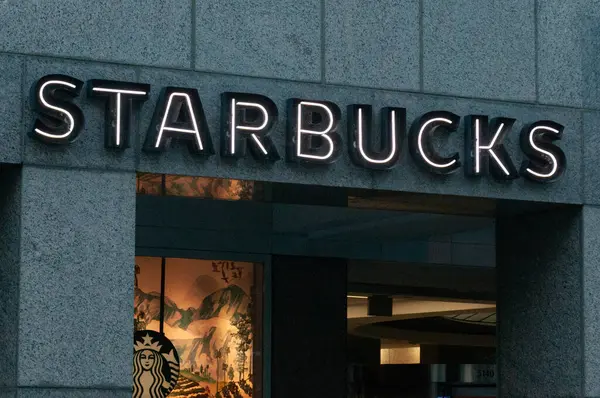 Toronto Canada September 2023 Starbucks Corporation Een Amerikaanse Multinationale Keten Stockfoto